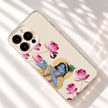 Krishna Lotus Dreams Clear Silicon Cover