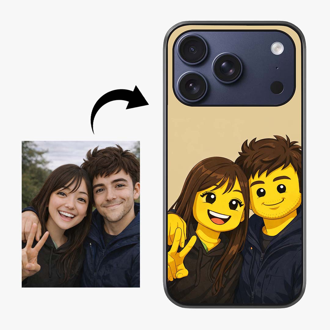 Custom Personalised Art Photo Glass Case