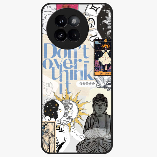 Ethereal Thoughts Glass Case showing flat back view with dreamy artistic artwork and glossy glass finish.