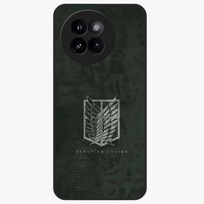 Wings Of Freedom Glass Case showing flat back view with symbolic wings artwork and glossy glass finish.