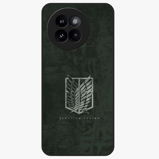 Wings Of Freedom Glass Case showing flat back view with symbolic wings artwork and glossy glass finish.