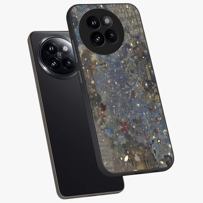 Aesthetic Astrolophia Glass Case displayed in angled mockup highlighting artistic aesthetic elements and smooth glass surface.