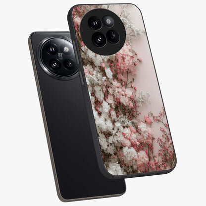 Blush Blossom Cloud Glass Case displayed in angled mockup highlighting soft cloud and blossom design with pastel aesthetic.
