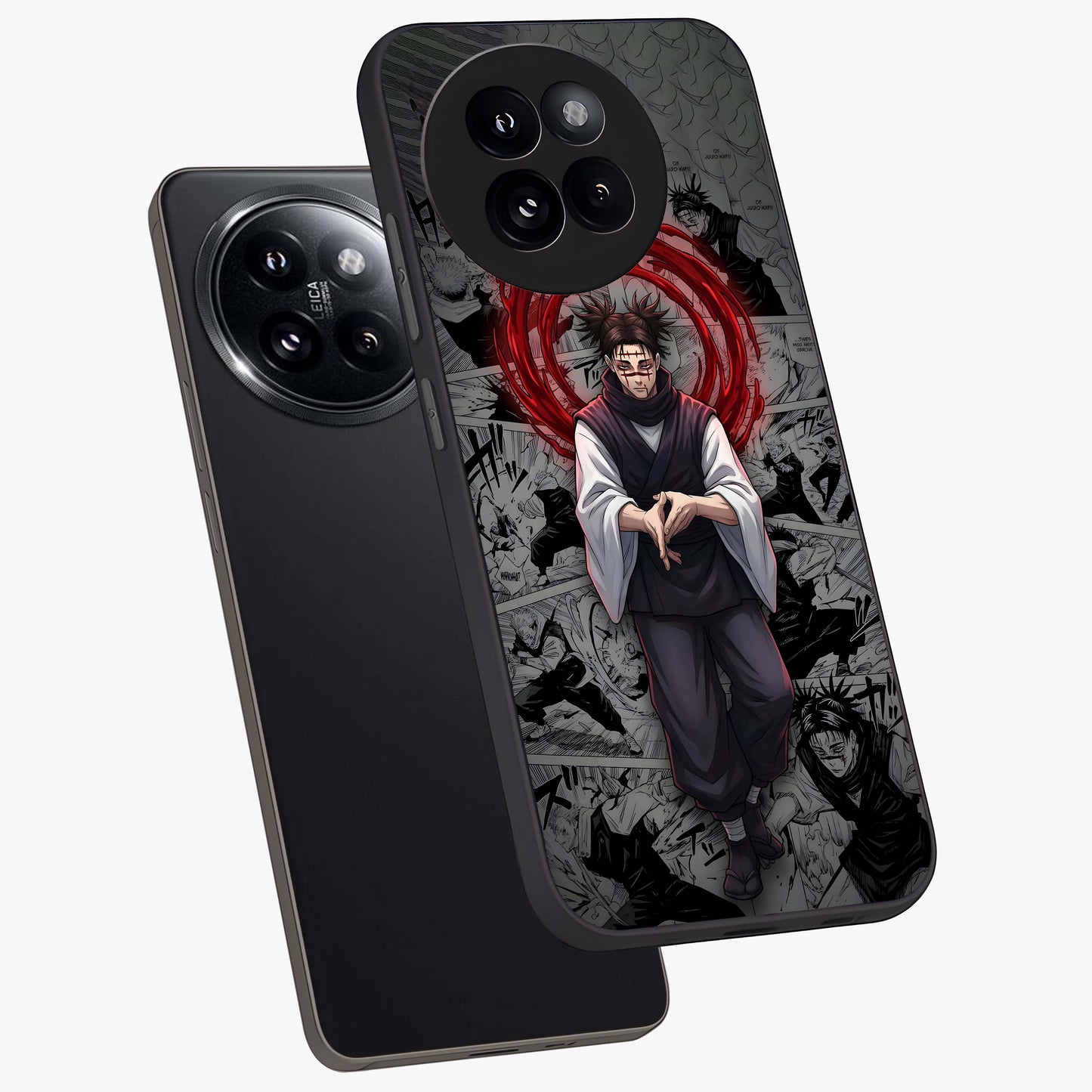 Cursed Ritual Ascension Glass Case displayed in angled mockup highlighting mystical ritual illustration with supernatural aesthetic.