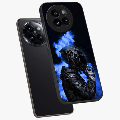 Cyber Sentinel Protocol Glass Case displayed in angled mockup highlighting digital cyber design with sci-fi aesthetic style.