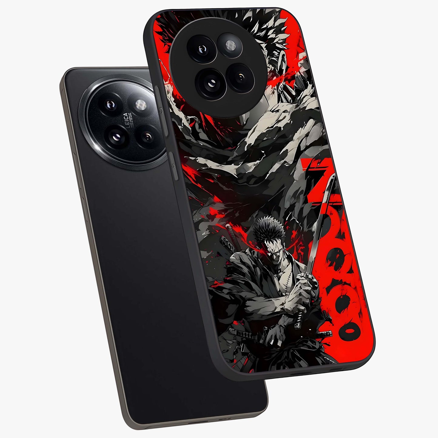 Demon Sword Resolve Glass Case displayed in angled mockup highlighting powerful demon sword illustration with dark fantasy aesthetic.