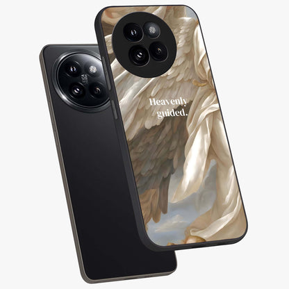 Divine Winged Grace Glass Case displayed in angled mockup highlighting graceful wing design with divine aesthetic style.