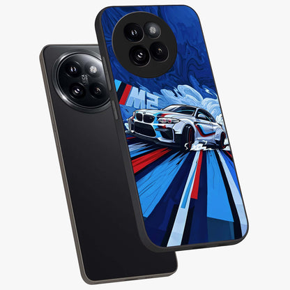Drift Power Rush Glass Case displayed in angled mockup highlighting powerful drift car design with sporty aesthetic style.