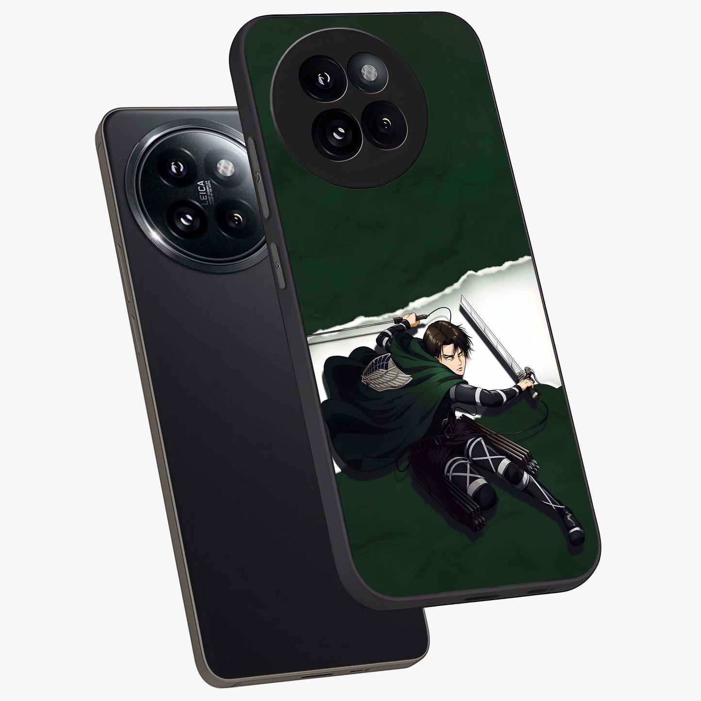 Emerald War Vanguard Glass Case displayed in angled mockup highlighting intense battle inspired design with emerald tone aesthetic.