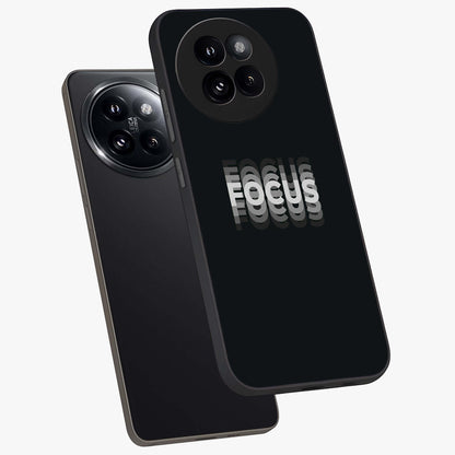 Focus Mode On Glass Case displayed in angled mockup highlighting clean minimal text artwork with modern aesthetic style.