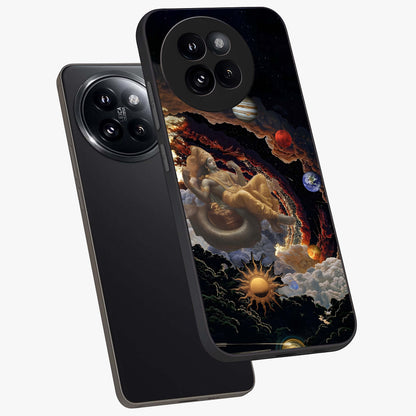 Galactic Divine God Glass Case displayed in angled mockup highlighting powerful celestial deity illustration with galactic aesthetic.