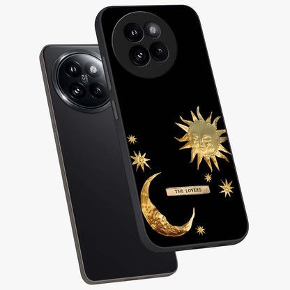 Gold Sun Blush Glass Case displayed in angled mockup highlighting radiant sun design with warm golden aesthetic.