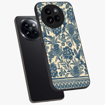 Heirloom Wild Bloom Glass Case displayed in angled mockup highlighting botanical bloom design with classic aesthetic style.