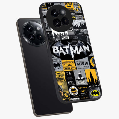 Knight Gotham Rise Glass Case displayed in angled mockup highlighting powerful knight silhouette design with dramatic aesthetic.