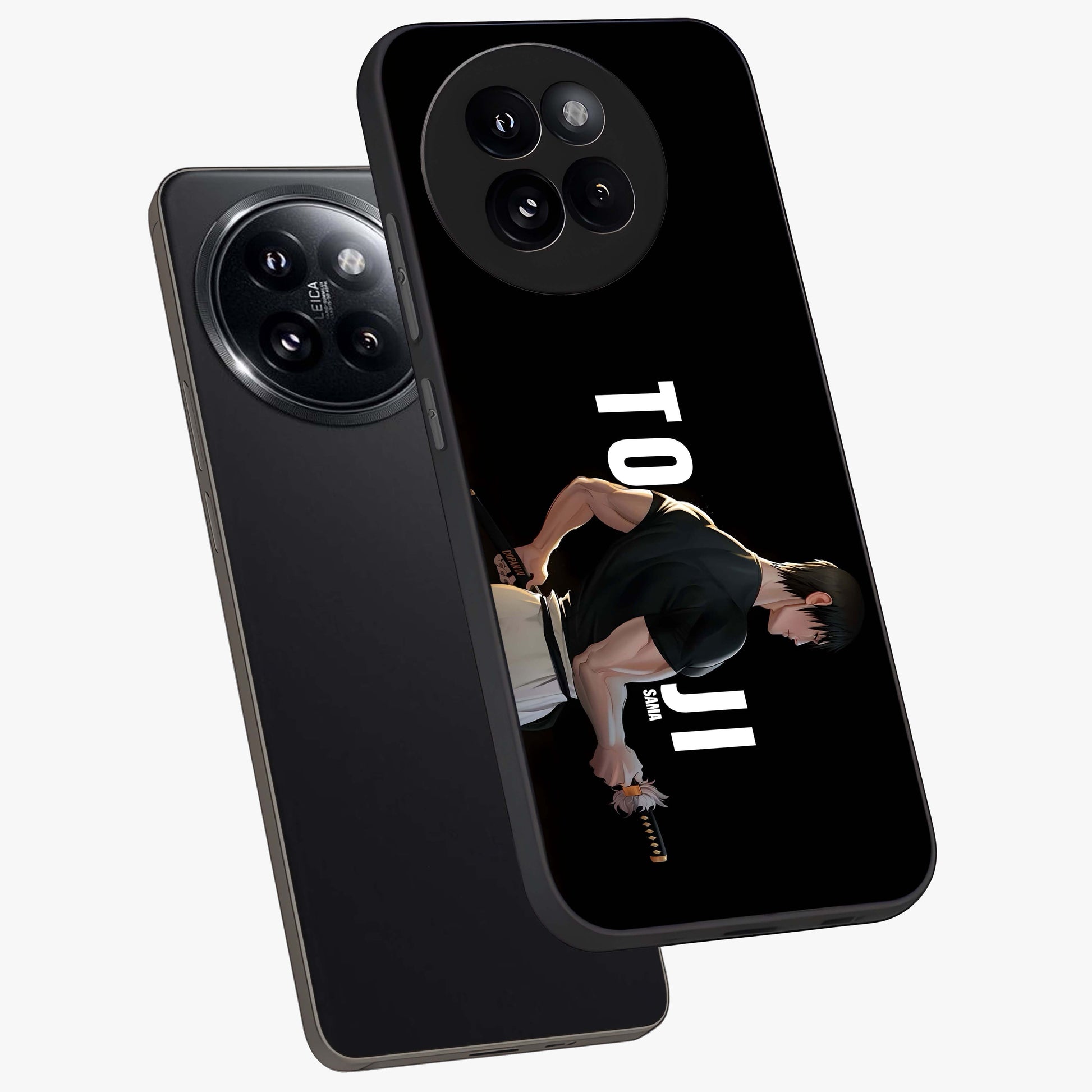 Midnight Blade Resolve Glass Case displayed in angled mockup highlighting powerful blade illustration with dramatic dark aesthetic.