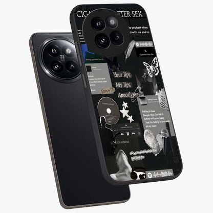 Midnight Love Echo Glass Case displayed in angled mockup highlighting elegant love inspired design with deep aesthetic style.