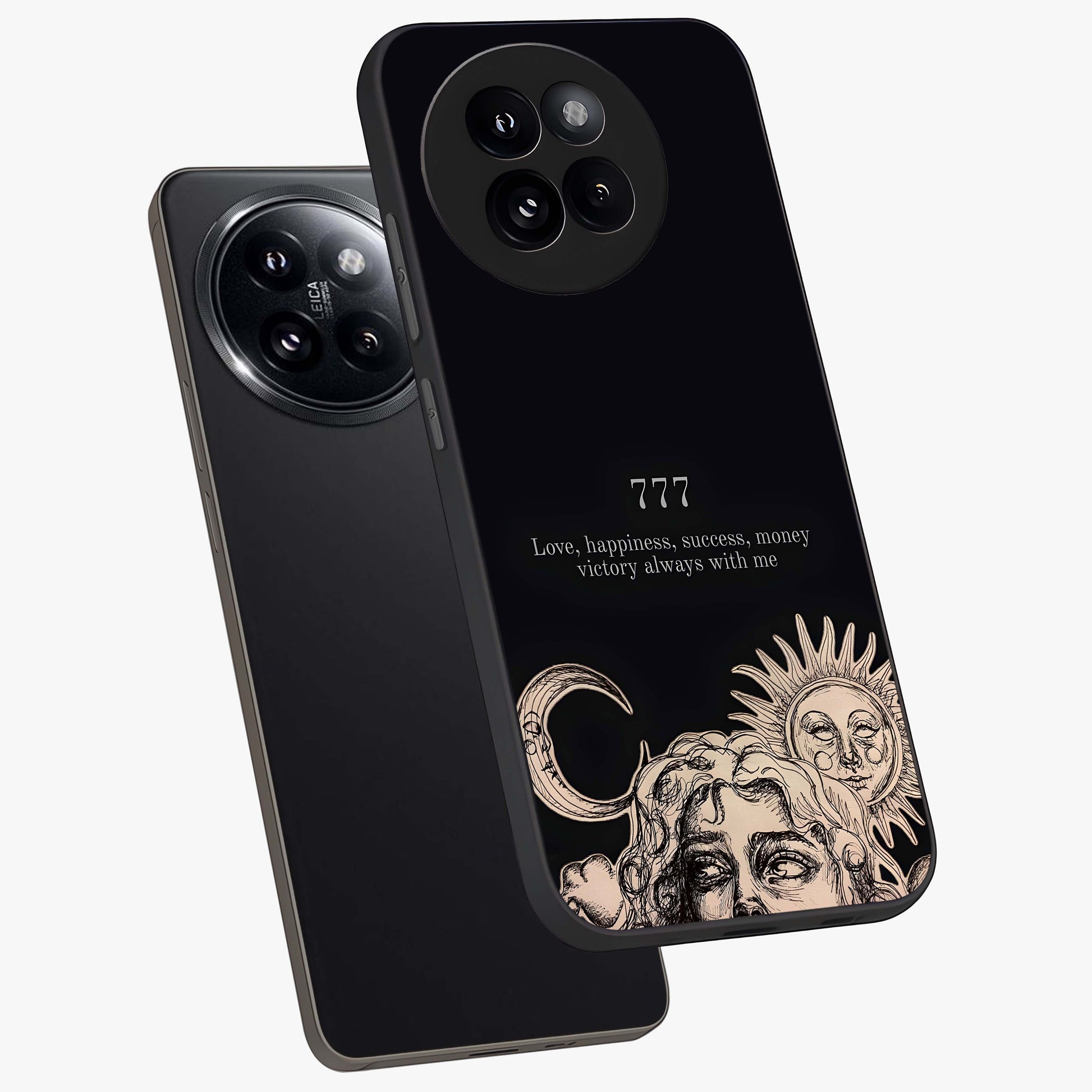 Mystic Victory Aura Glass Case displayed in angled mockup highlighting energetic aura design with bold mystical aesthetic.