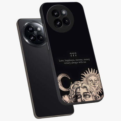 Mystic Victory Aura Glass Case displayed in angled mockup highlighting energetic aura design with bold mystical aesthetic.