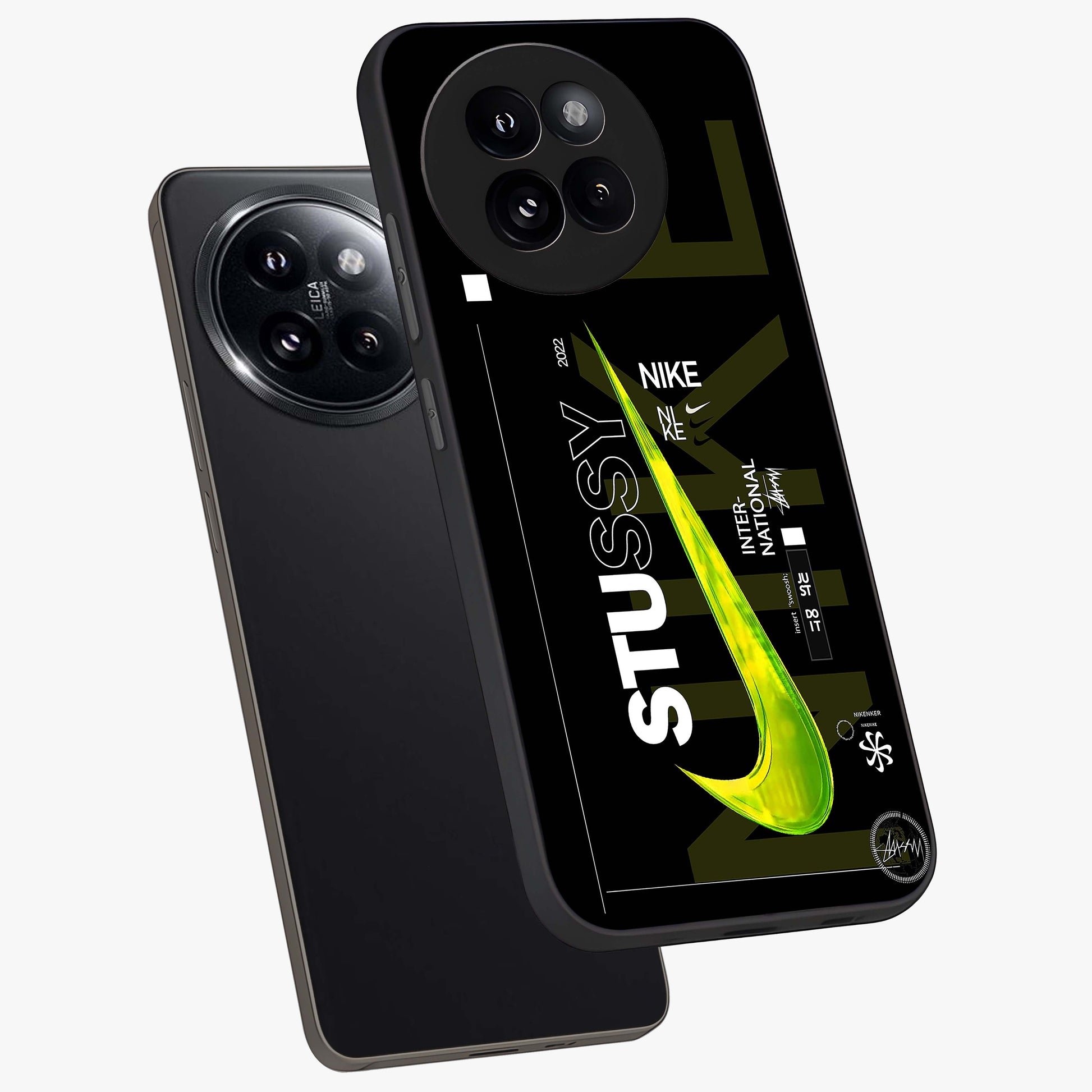 Neon Street Edition Glass Case displayed in angled mockup highlighting vibrant urban design with bold street aesthetic.