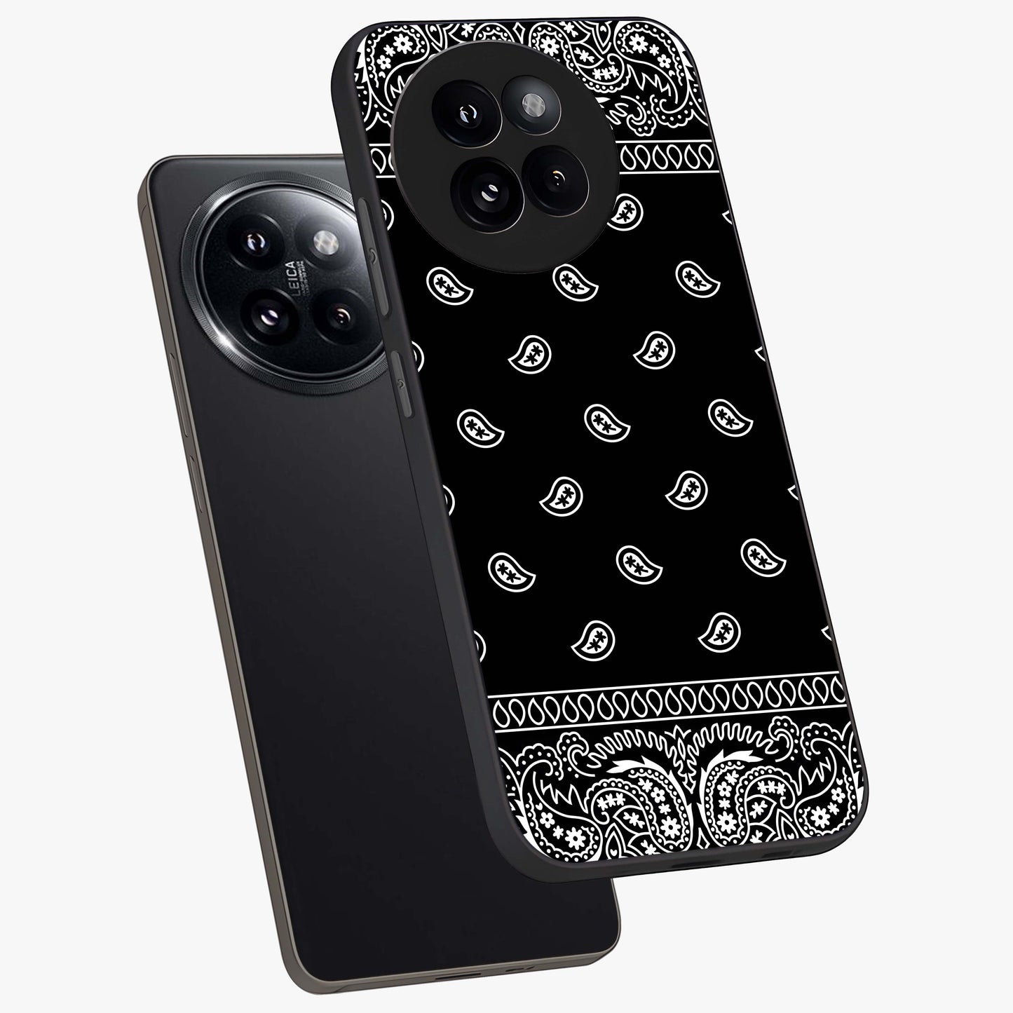 Retro Rebel Threads Glass Case displayed in angled mockup highlighting retro inspired graphic design with rebellious aesthetic.