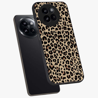 Savage Chic Pattern Glass Case displayed in angled mockup highlighting bold fashion inspired design with chic aesthetic.