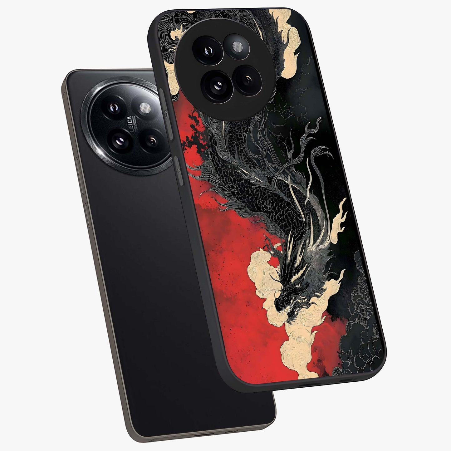 Shadow Dragon Fury Glass Case displayed in angled mockup highlighting powerful dragon illustration with dark fantasy aesthetic.