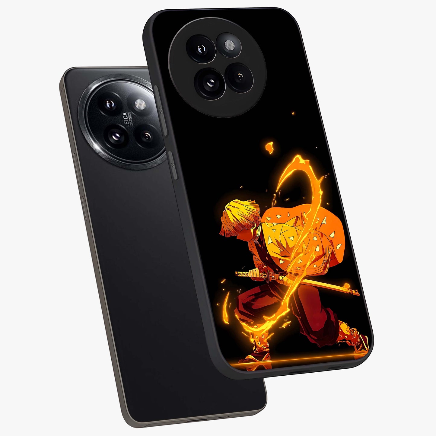 Thunder Flame Execution Glass Case displayed in angled mockup highlighting dramatic fire themed design with intense fantasy aesthetic.