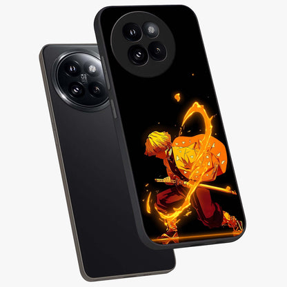 Thunder Flame Execution Glass Case displayed in angled mockup highlighting dramatic fire themed design with intense fantasy aesthetic.