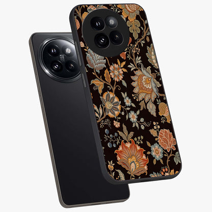 Vintage Floral Dream Glass Case displayed in angled mockup highlighting elegant vintage flower design with soft aesthetic style.