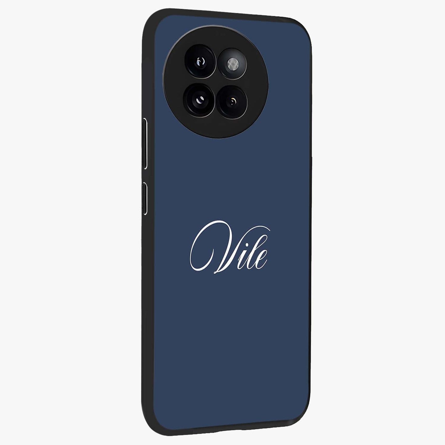 Blue Vintage Floral Pattern Glass Case displayed in angled mockup highlighting classic blue floral pattern and retro aesthetic design.