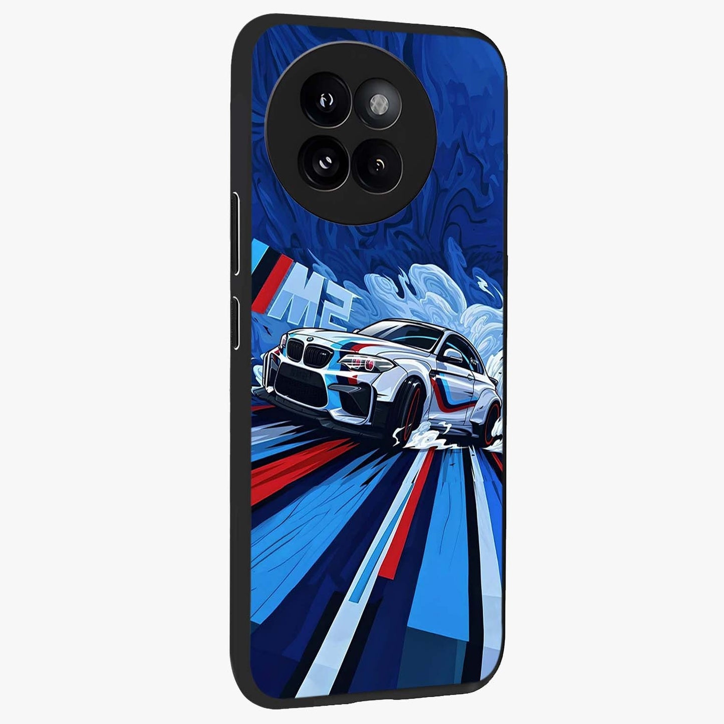 Drift Power Rush Glass Case upright view showcasing high speed racing artwork with bold automotive theme.