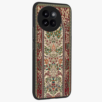 Persian Inspired Glass Case upright view showcasing decorative Persian artwork with rich heritage theme.