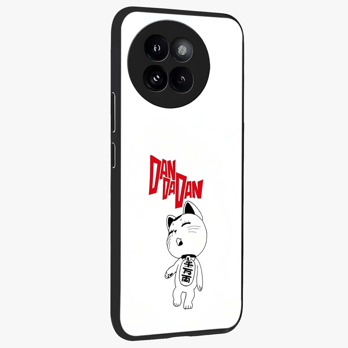 Playful Spirit Charm Glass Case upright view showcasing vibrant charm artwork with fun artistic theme.
