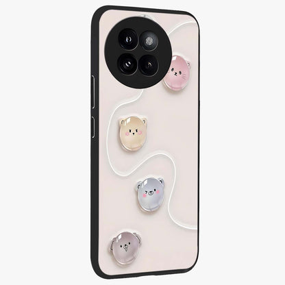 Puffy Face Parade Glass Case upright view showcasing adorable character artwork with cheerful animated theme.
