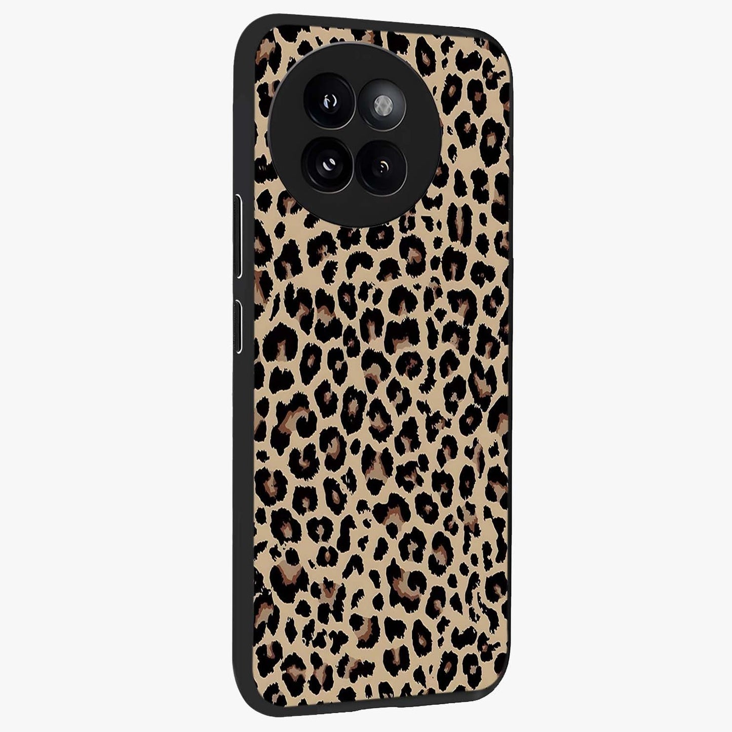 Savage Chic Pattern Glass Case upright view showcasing trendy decorative artwork with edgy fashion theme.