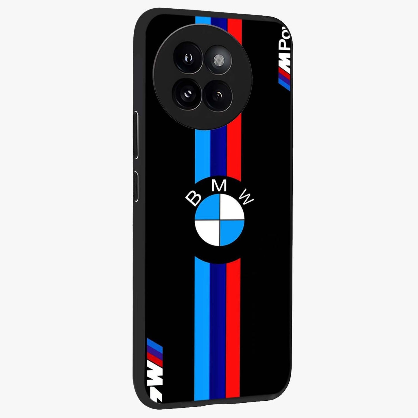 Turbo BMW Beast Glass Case upright view showcasing powerful car artwork with modern motorsport theme.