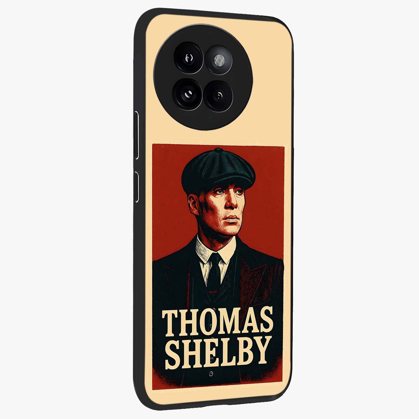 Vintage Mafia Authority Glass Case upright view showcasing dramatic vintage artwork with iconic authority theme.