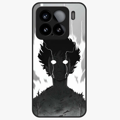 Awakened Inner Rage Glass Case showing flat back view with intense artistic artwork and glossy glass finish.