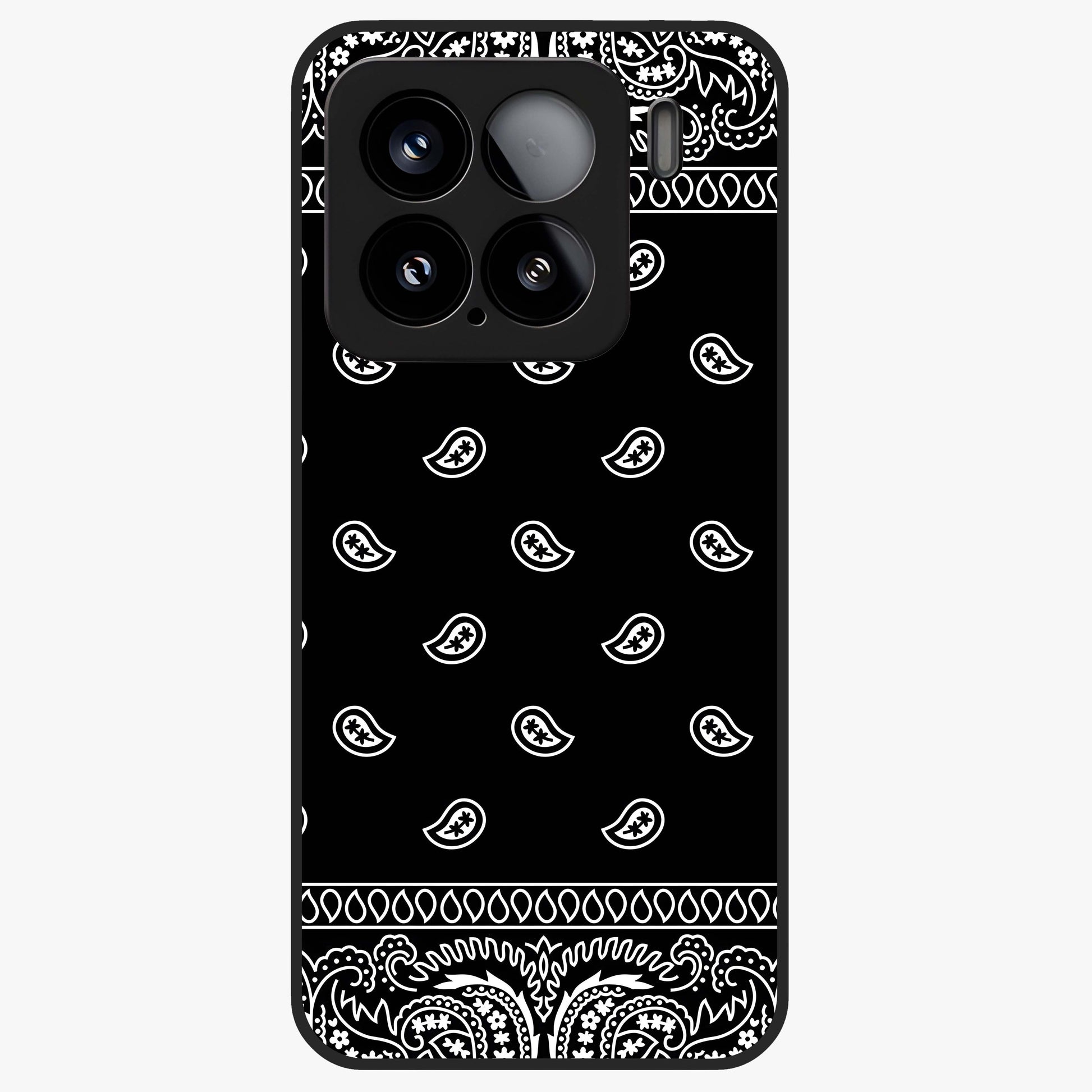 Retro Rebel Threads Glass Case showing flat back view with vintage street style artwork and glossy glass finish.