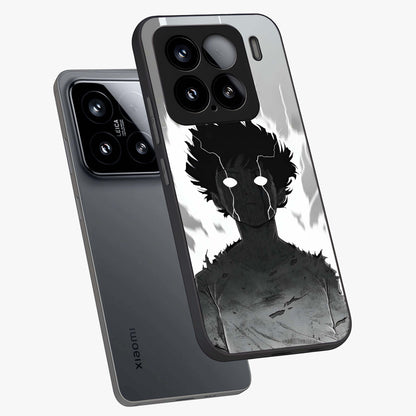 Awakened Inner Rage Glass Case displayed in angled mockup highlighting powerful graphic design and bold artistic theme.