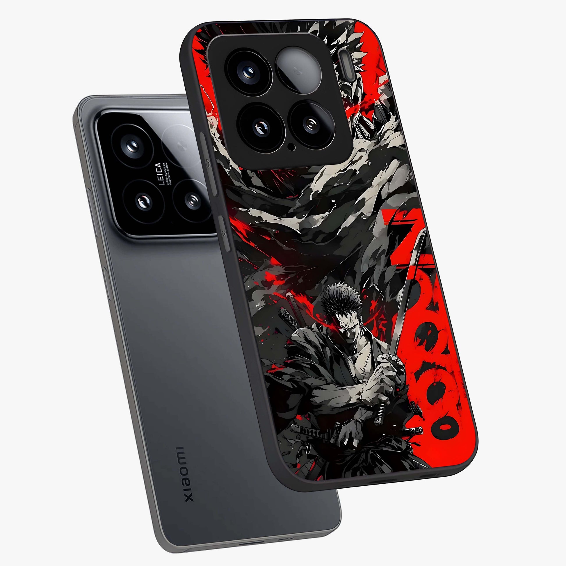 Demon Sword Resolve Glass Case displayed in angled mockup highlighting powerful demon sword illustration with dark fantasy aesthetic.