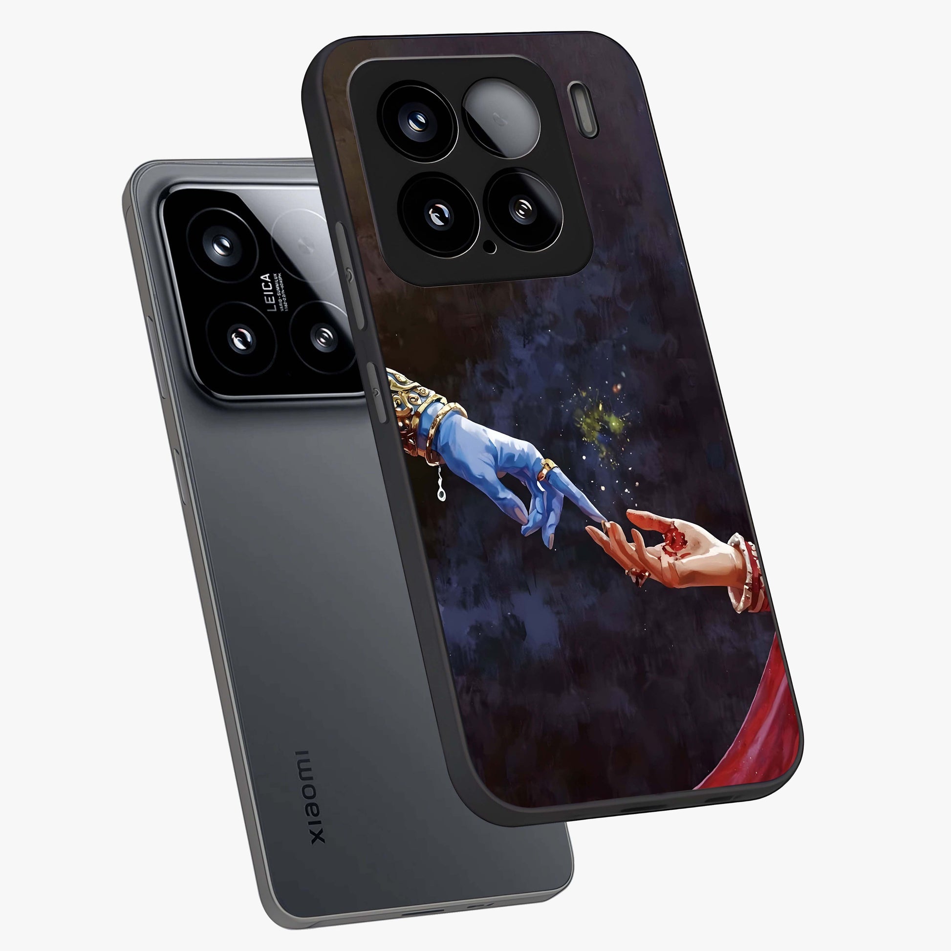 Divine Touch Eternal Glass Case displayed in angled mockup highlighting elegant divine inspired design with calm aesthetic style.