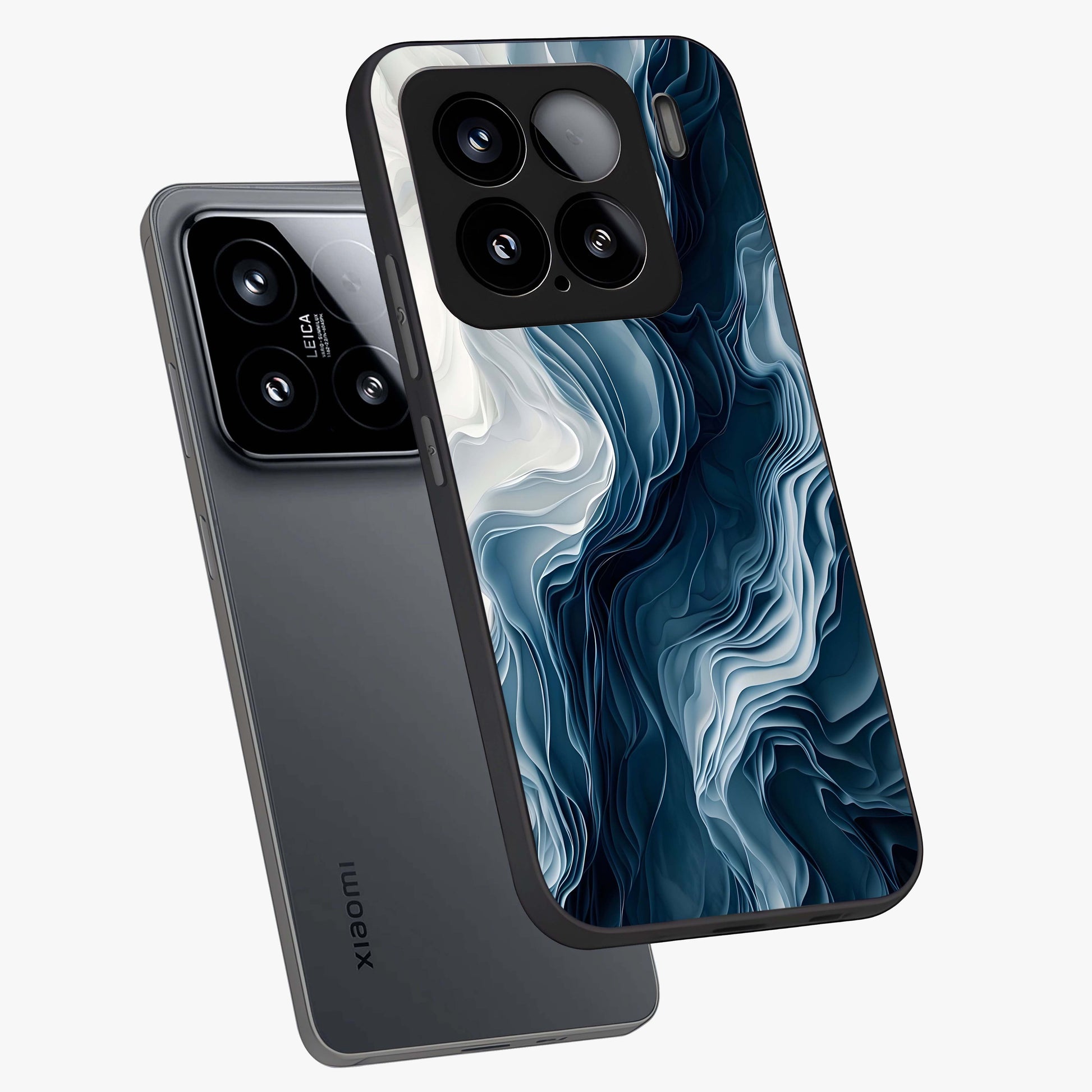 Ethereal Paper Marble Glass Case displayed in angled mockup highlighting elegant marble pattern with modern aesthetic style.