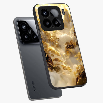 Gates Of Illumination Glass Case displayed in angled mockup highlighting radiant portal inspired design with fantasy aesthetic.