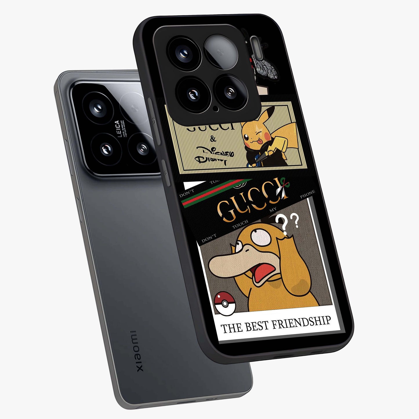 Gucci Play Mashup Glass Case displayed in angled mockup highlighting stylish fashion mashup design with bold aesthetic.