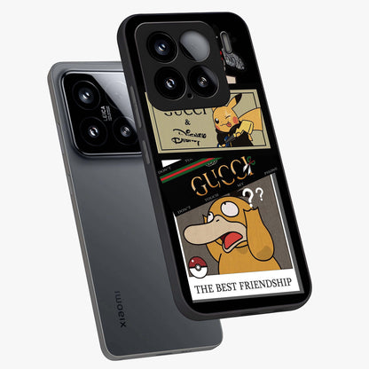 Gucci Play Mashup Glass Case displayed in angled mockup highlighting stylish fashion mashup design with bold aesthetic.