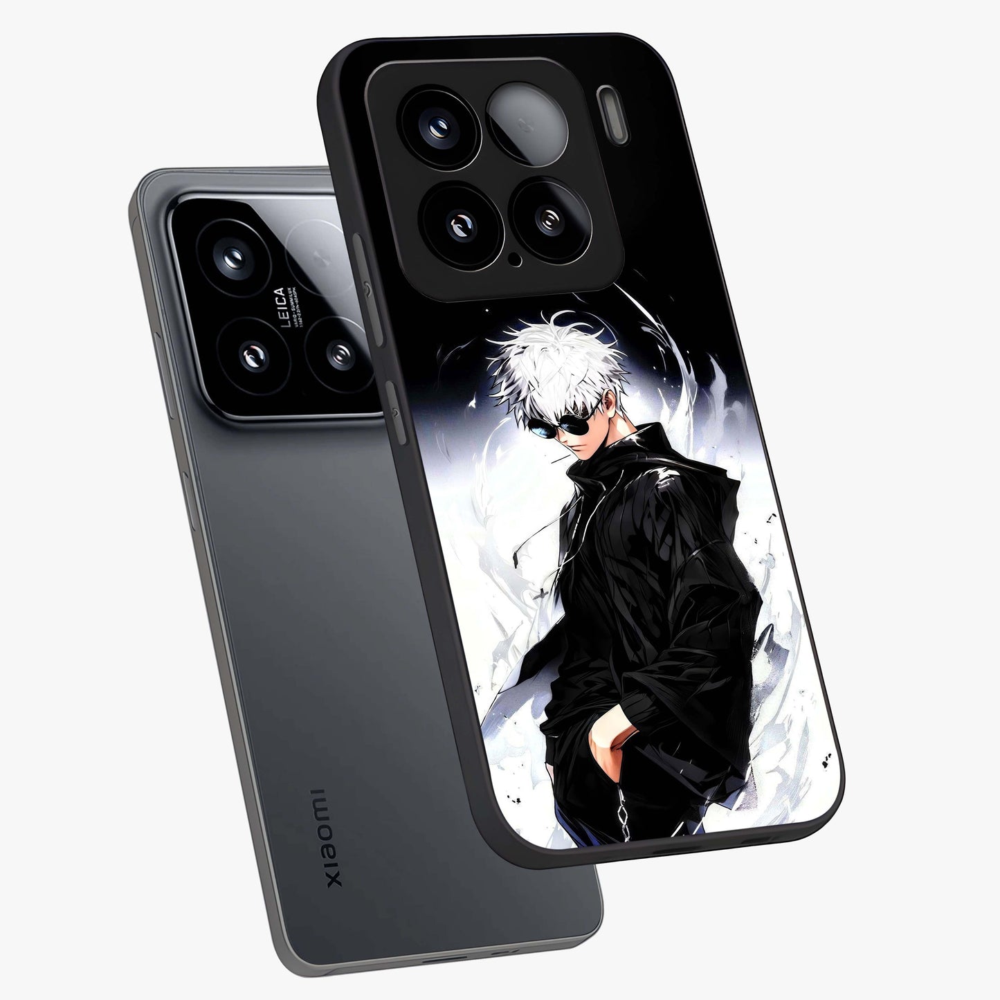 Limitless Shadow King Glass Case displayed in angled mockup highlighting dramatic dark hero design with intense aesthetic.