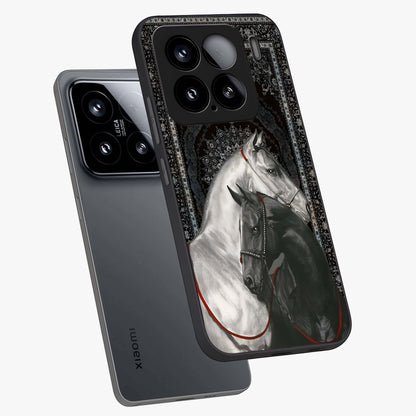 Majestic Ride Legacy Glass Case displayed in angled mockup highlighting sleek vehicle design with bold racing aesthetic.
