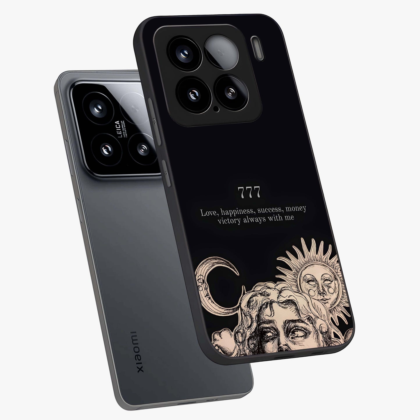 Mystic Victory Aura Glass Case displayed in angled mockup highlighting energetic aura design with bold mystical aesthetic.