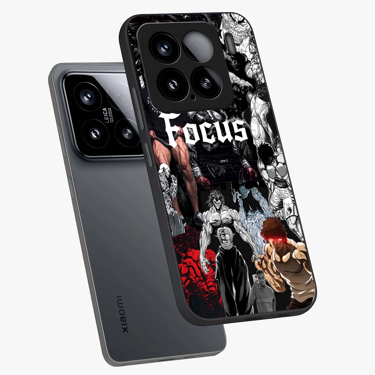 Relentless Power Focus Glass Case displayed in angled mockup highlighting bold statement design with modern aesthetic style.